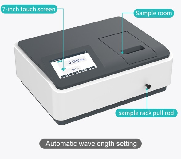 JOANLAB UV/Vis Spectrophotometer Spektrofotometer 4 nm Manual Automatic UV500Pro