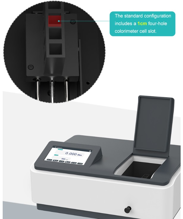 JOANLAB UV/Vis Spectrophotometer Spektrofotometer 4 nm Manual Automatic UV500Pro
