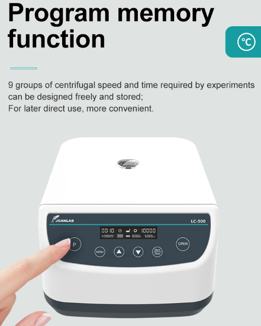 JOANLAB Microplate Centrifuge 2000 RPM 96 Wellplate LC500-MP