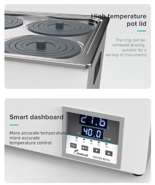 JOANLAB Water Bath Digital 2 Hole Lubang Timer WB100-2