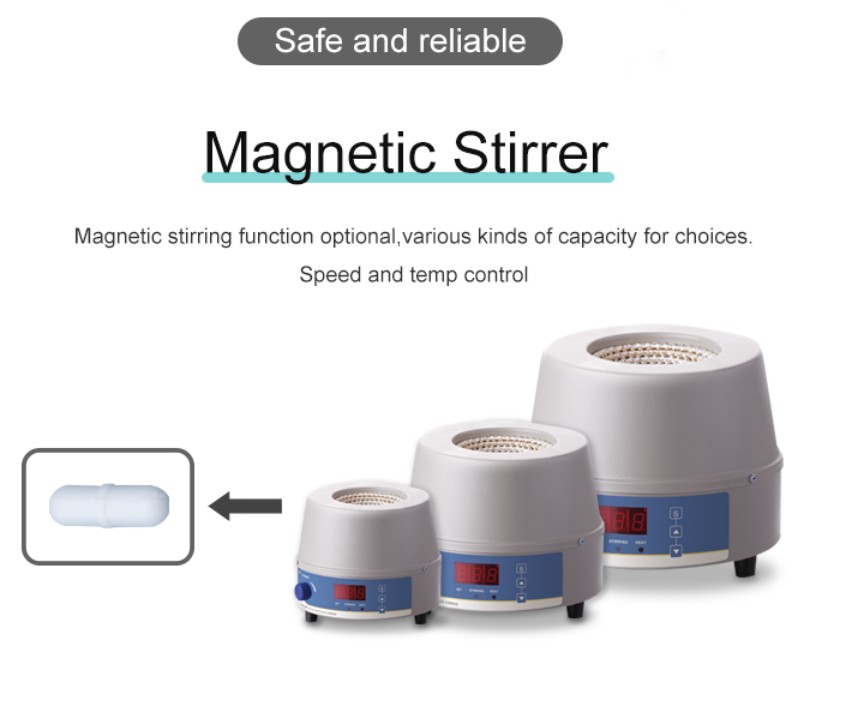 JOANLAB Heating Mantle + Magnetic Stirrer 1000 ml Mantel Pemanas Distilasi Pengaduk HMSC1000