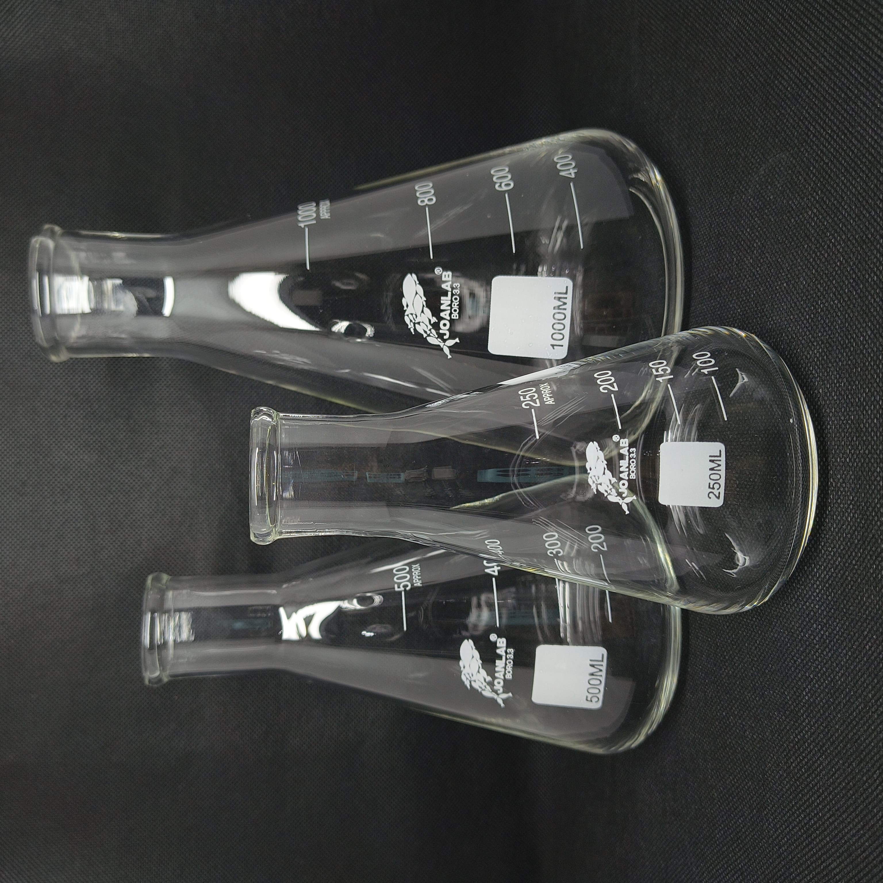 JOANLAB Tabung Erlenmeyer Labu Boro 3.3 250 ml