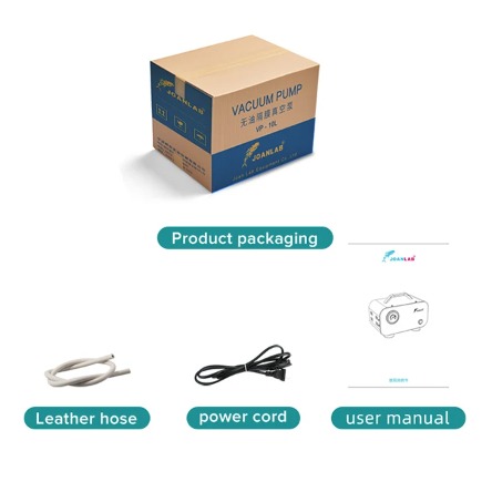 JOANLAB Mini Vacuum Pump Oil Free Pompa Vakum Tanpa Minyak Oli Negative Pressure VP20PRO