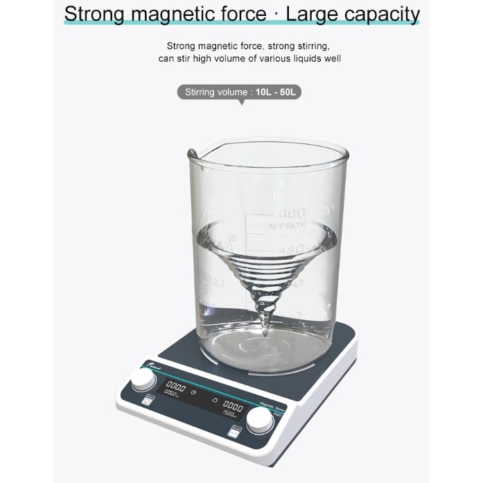 JOANLAB Magnetic Stirrer Large Pengaduk Magnet Capacity Kapasitas Besar 30L MS30L