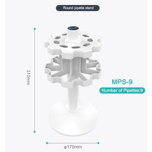 JOANLAB Pipette Stand Rak Pipet Lingkar 6 Pipet MPS6