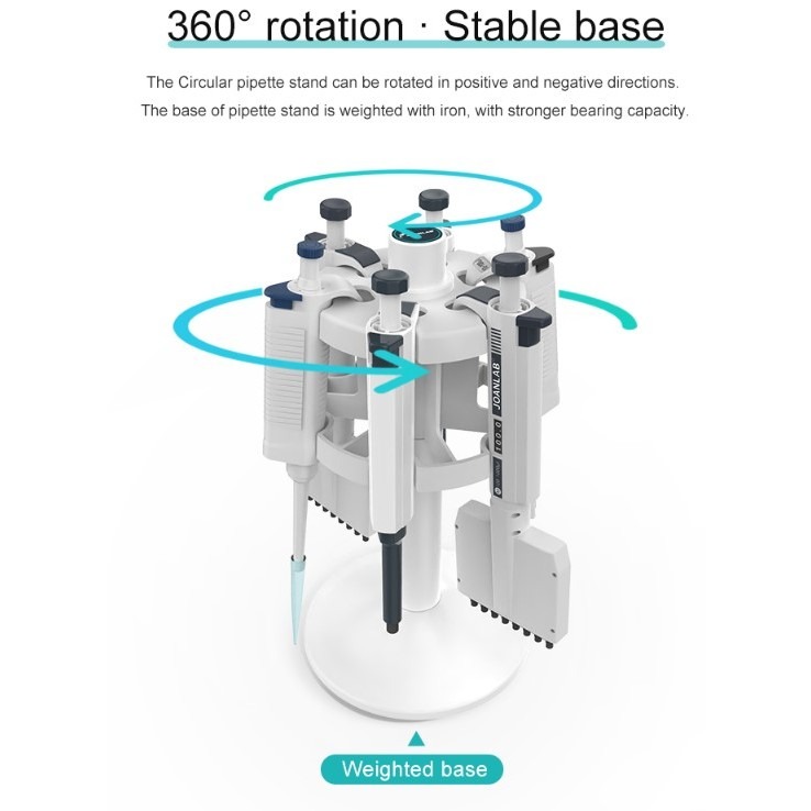 JOANLAB Pipette Stand Rak Pipet Lingkar 9 Pipet MPS9