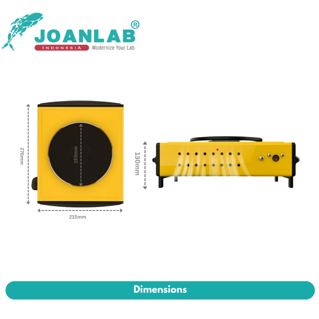 JOANLAB Hotplate Pemanas Electric Kompor Elektrik 380 Celsius 1000 Watt HP1000W