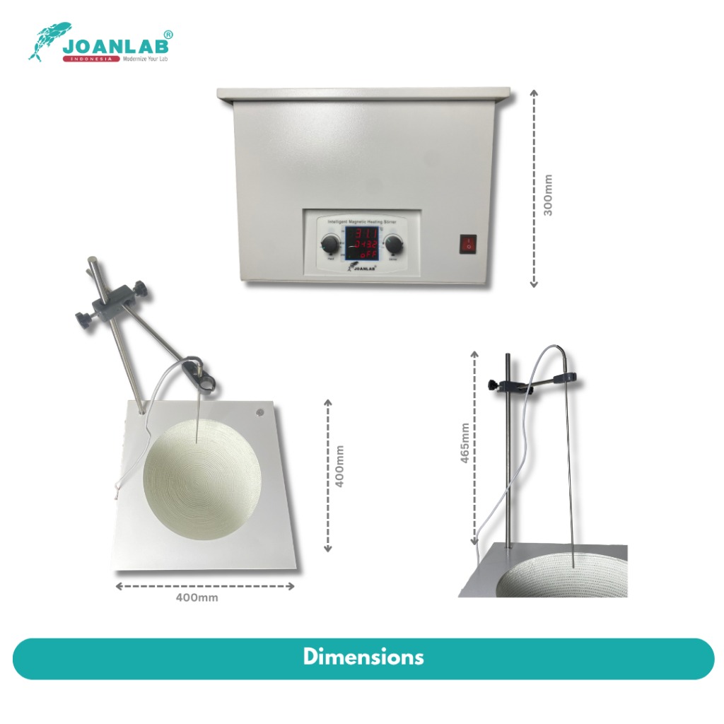 JOANLAB Heating Mantle Skala Besar with Stirring Pemanas Pengaduk HWET-10