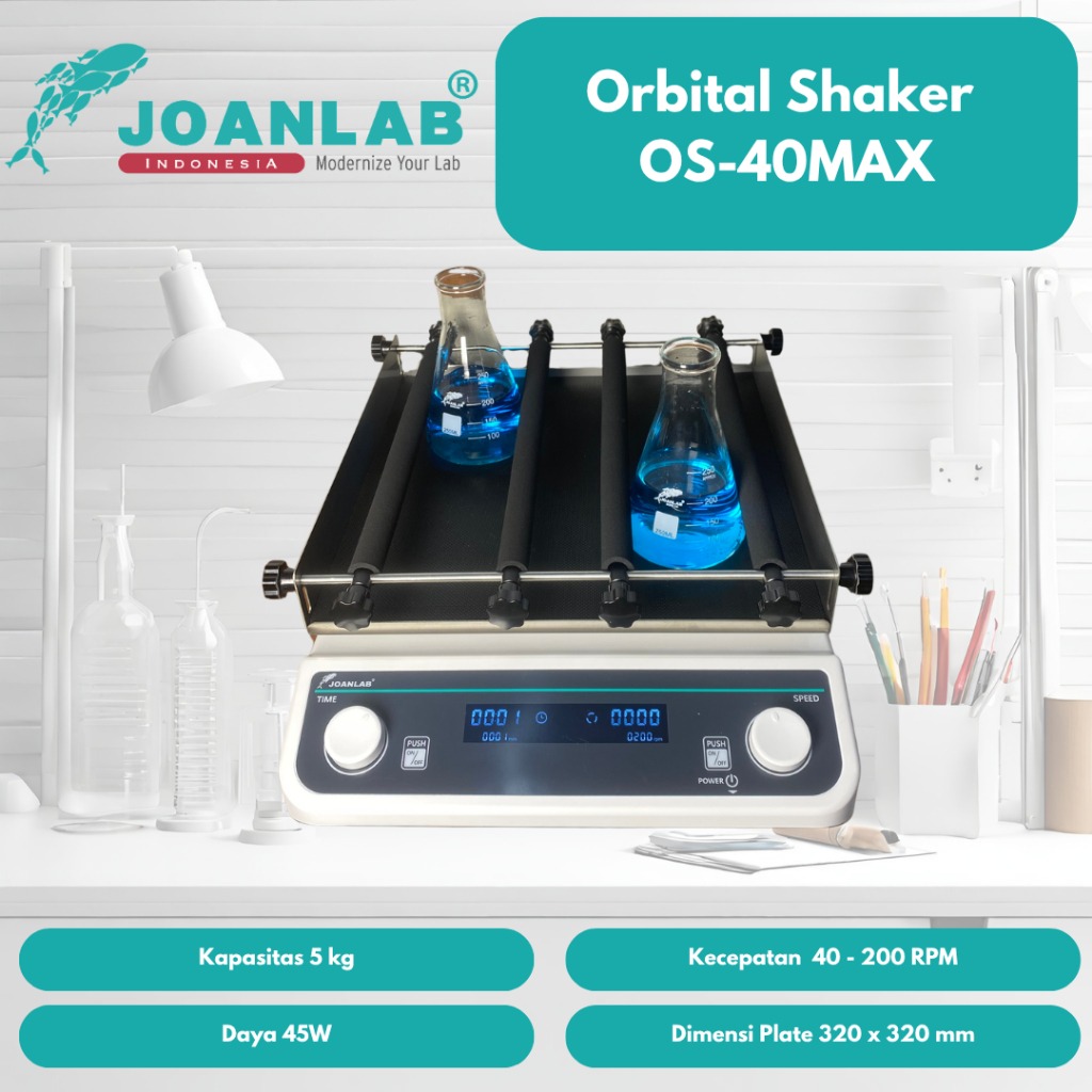 JOANLAB Orbital Shaker Circular Pengaduk Laboratorium OS-40MAX