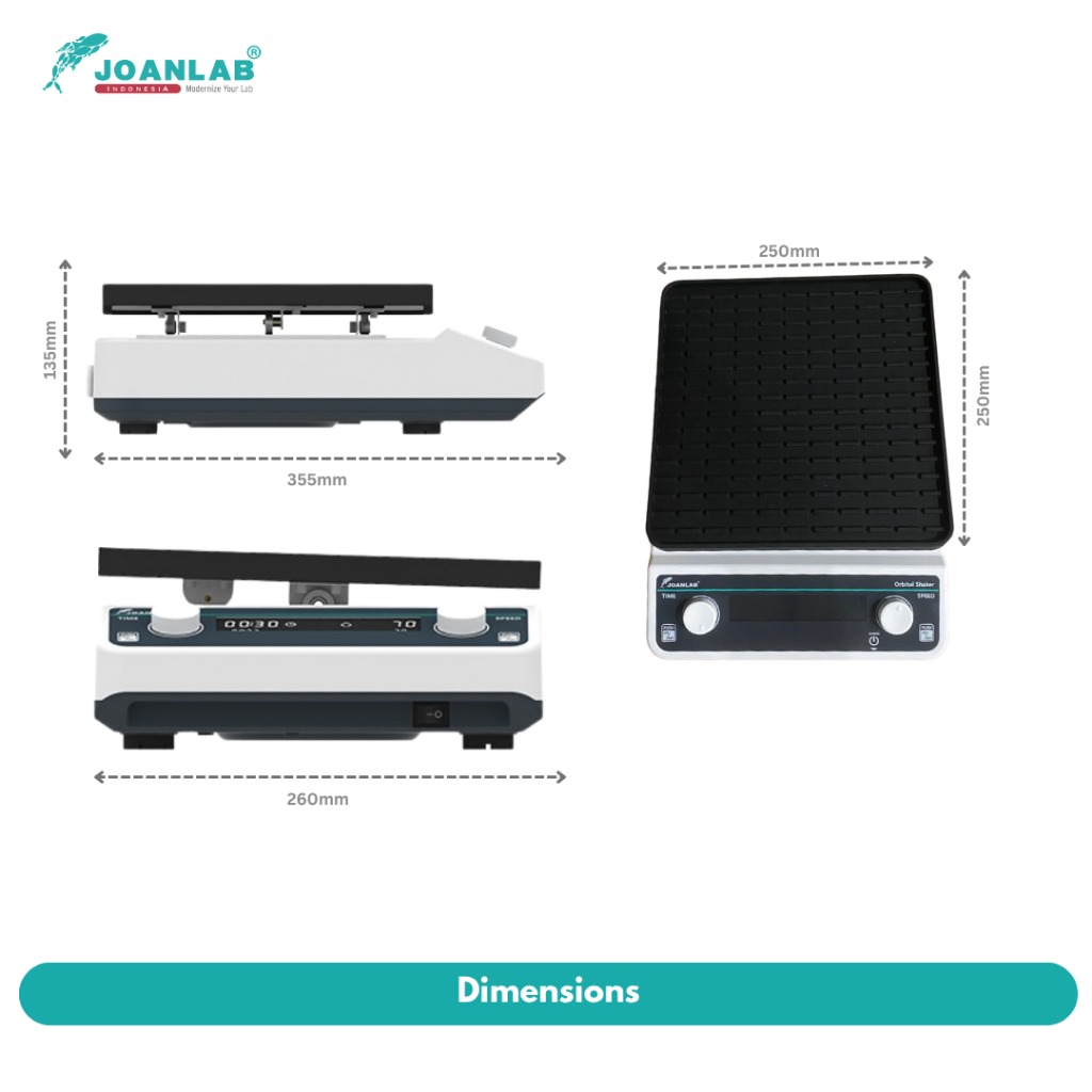 JOANLAB Rocking Shaker Laboratorium Rotator Pencampuran Halus RS20PRO