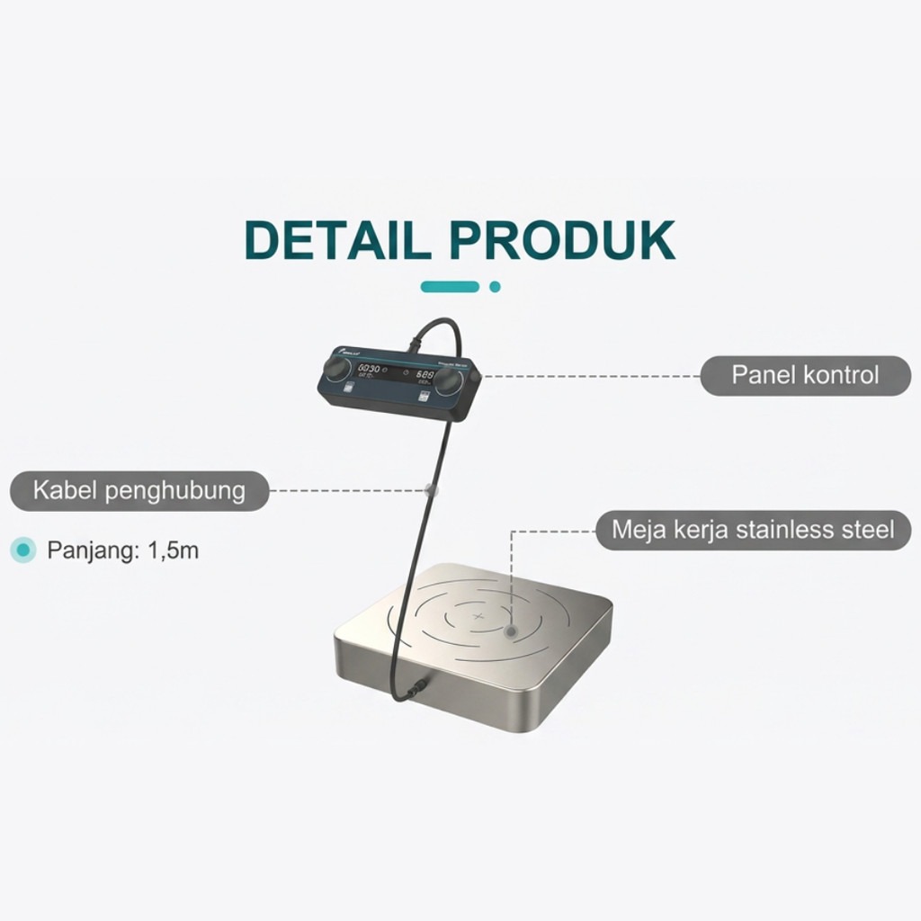 JOANLAB Magnetic Stirrer Kapasitas Besar High Capacity 100 Liter Cable Extension Panel MS-100L