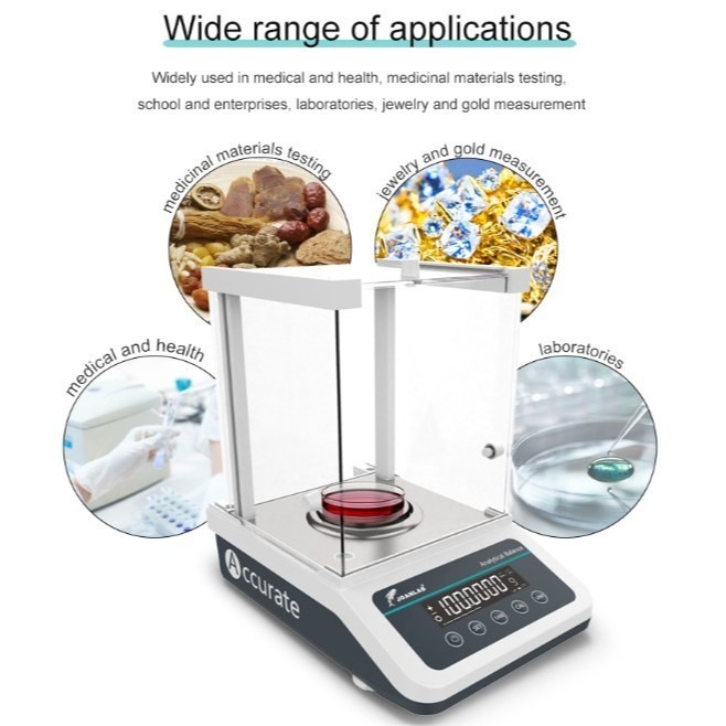 JOANLAB Timbangan Analitik Analytic Balance Ketelitian 0.0001 gram Kapasitas 220 gr FA2204N