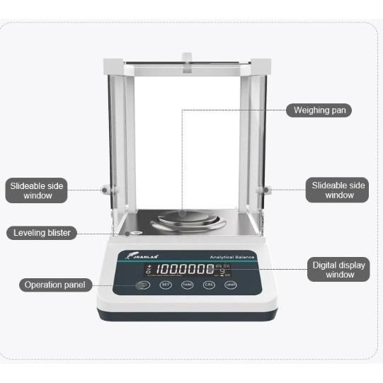 JOANLAB Timbangan Analitik Analytic Balance Ketelitian 0.001 gram Kapasitas 100 gr FA1003