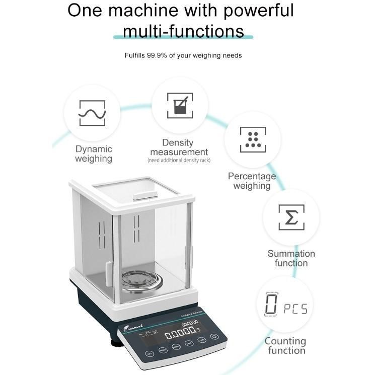 JOANLAB Dual Range Analytical Balance Timbangan Analitik 0.1/0.01 mg 220 gr CEB2055
