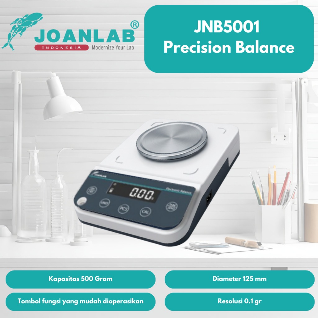 JOANLAB Precision Balance Timbangan Digital Electronic Ketelitian 0.1 gram 500 gr JNB5001
