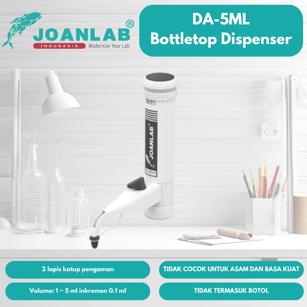 JOANLAB Bottle Top Dispenser 1-5 ml DA-5ML
