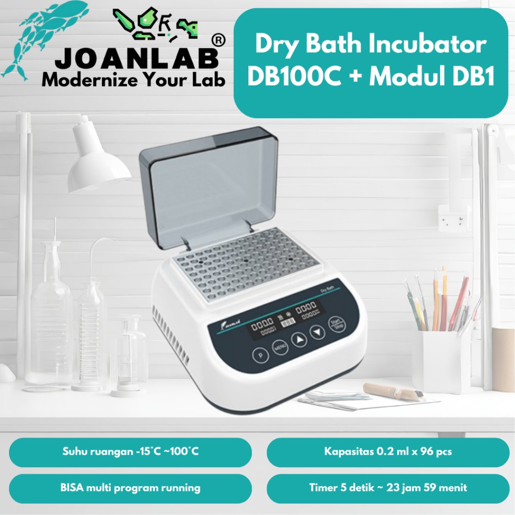 JOANLAB Dry Bath Incubator Modular Heating Cooling DB100C
