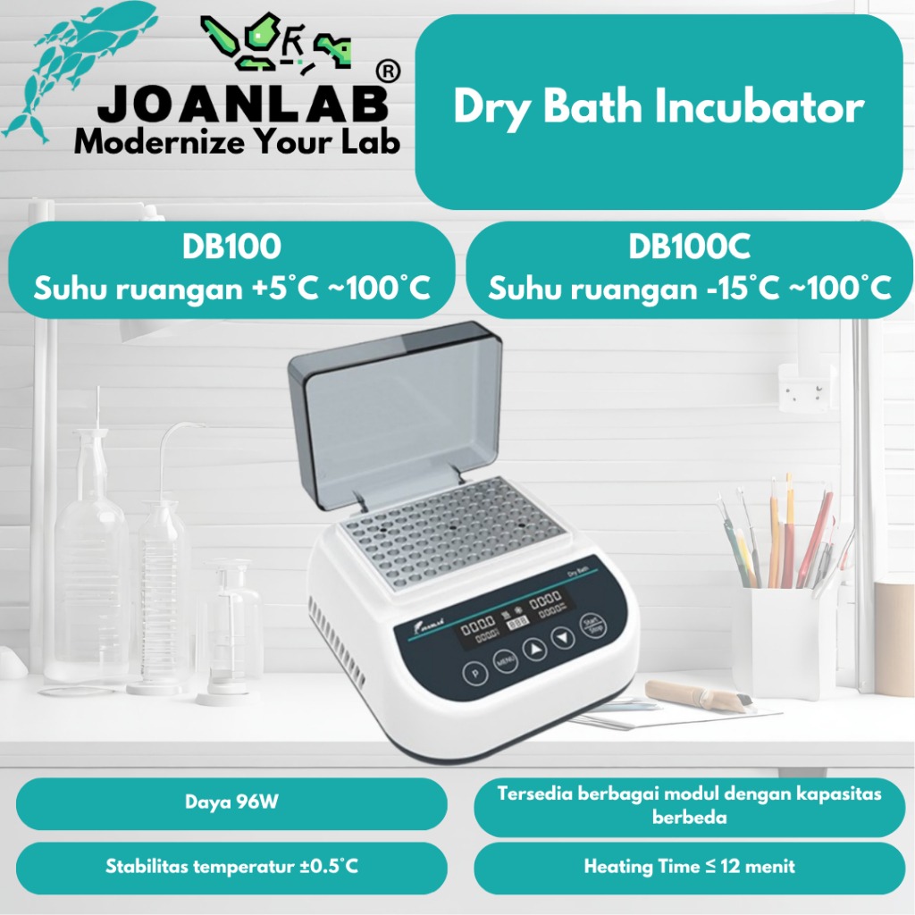 JOANLAB Dry Bath Incubator Modular Heating Cooling DB100C