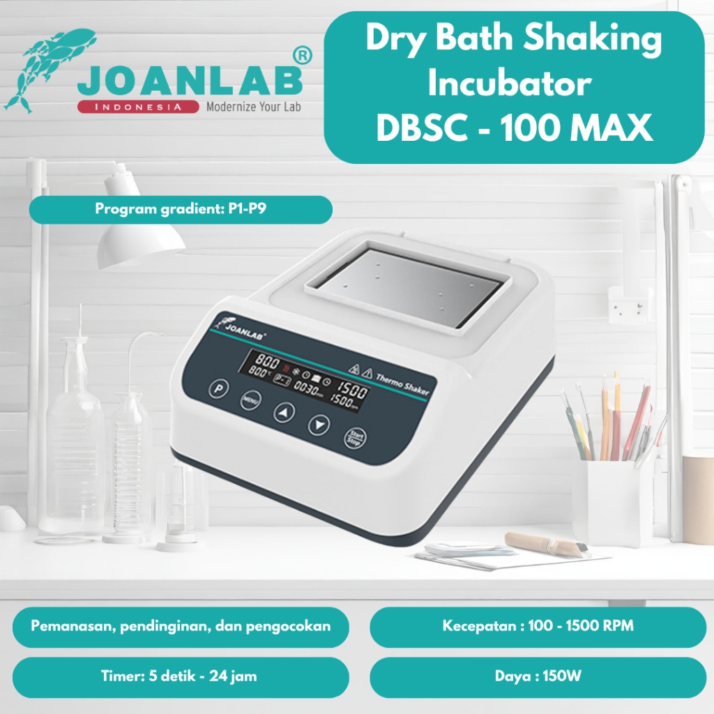 JOANLAB Dry Bath Shaking Incubator Heating Cooling DBSC-100MAX