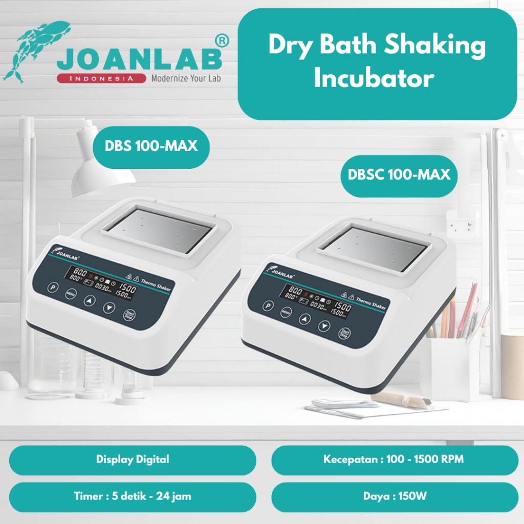 JOANLAB Dry Bath Shaking Incubator Heating Cooling DBSC-100MAX