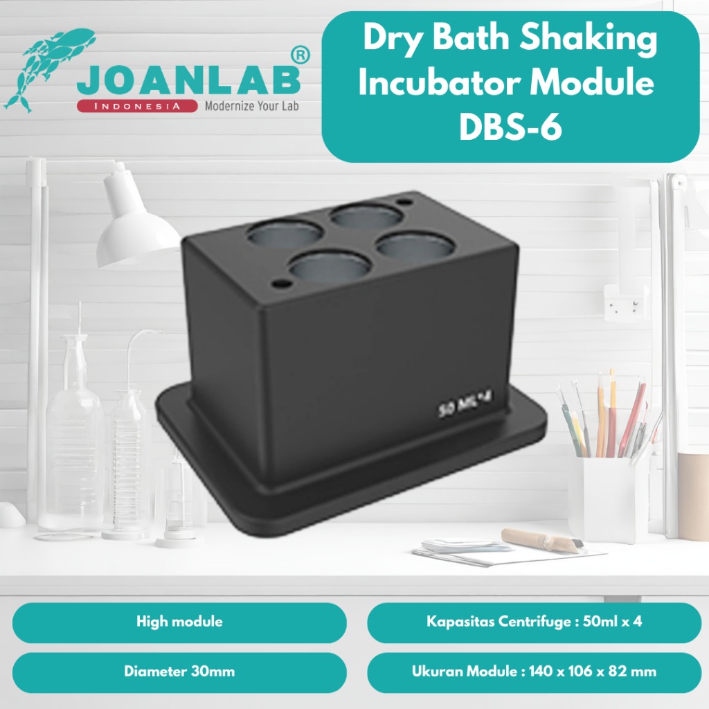 JOANLAB Modul DBS-6 untuk Dry Bath Shaking Incubator DBS-100MAX