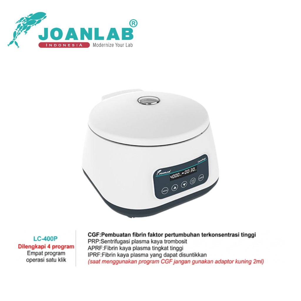 JOANLAB Centrifuge PRP ARPF IRPF CGF Built in Program 4000 RPM LC400-P