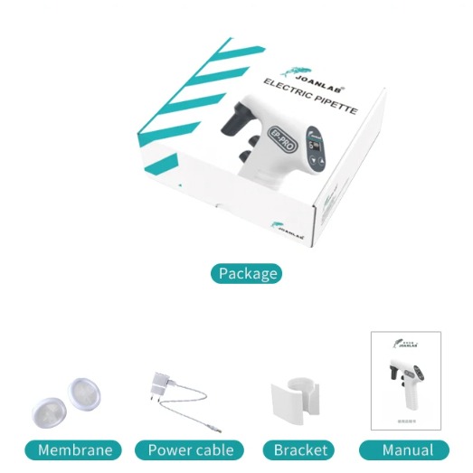 JOANLAB Electric Pipette Digital Pipet Listrik Akurat Presisi EP-PRO