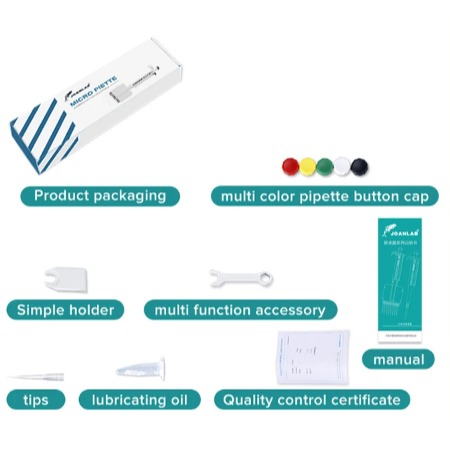 JOANLAB Multichannel Pipette Pipet Cabang 8 Akurat Presisi M8-10/M8-50/M8-300