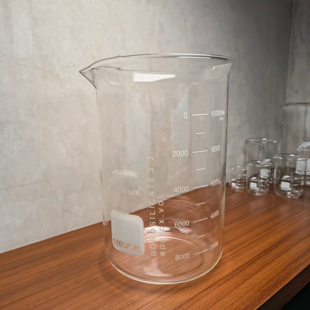 JOANLAB Beaker Glass Gelas Beaker Kaca Boro 3.3 10000 ml