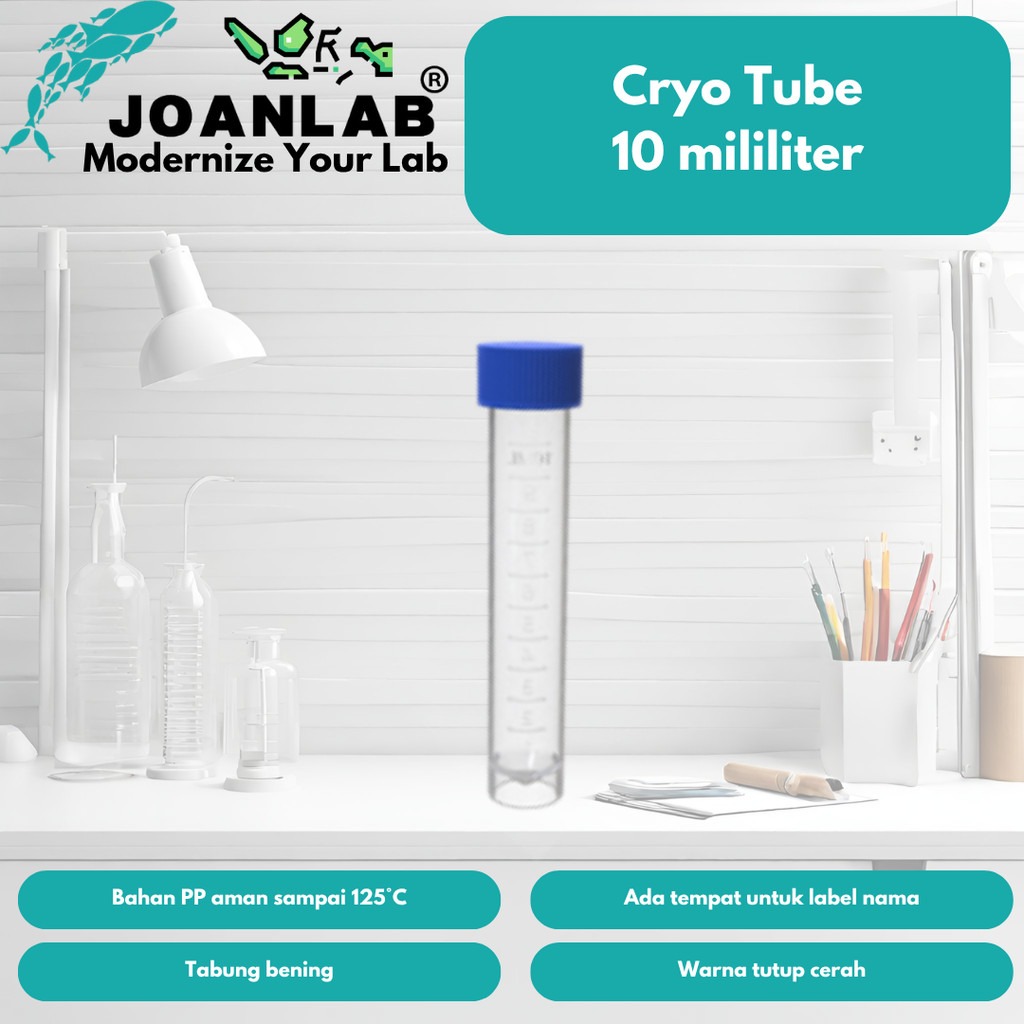 JOANLAB Cryo Tube Tabung Sample Cryovial Cryogenic 5 ml