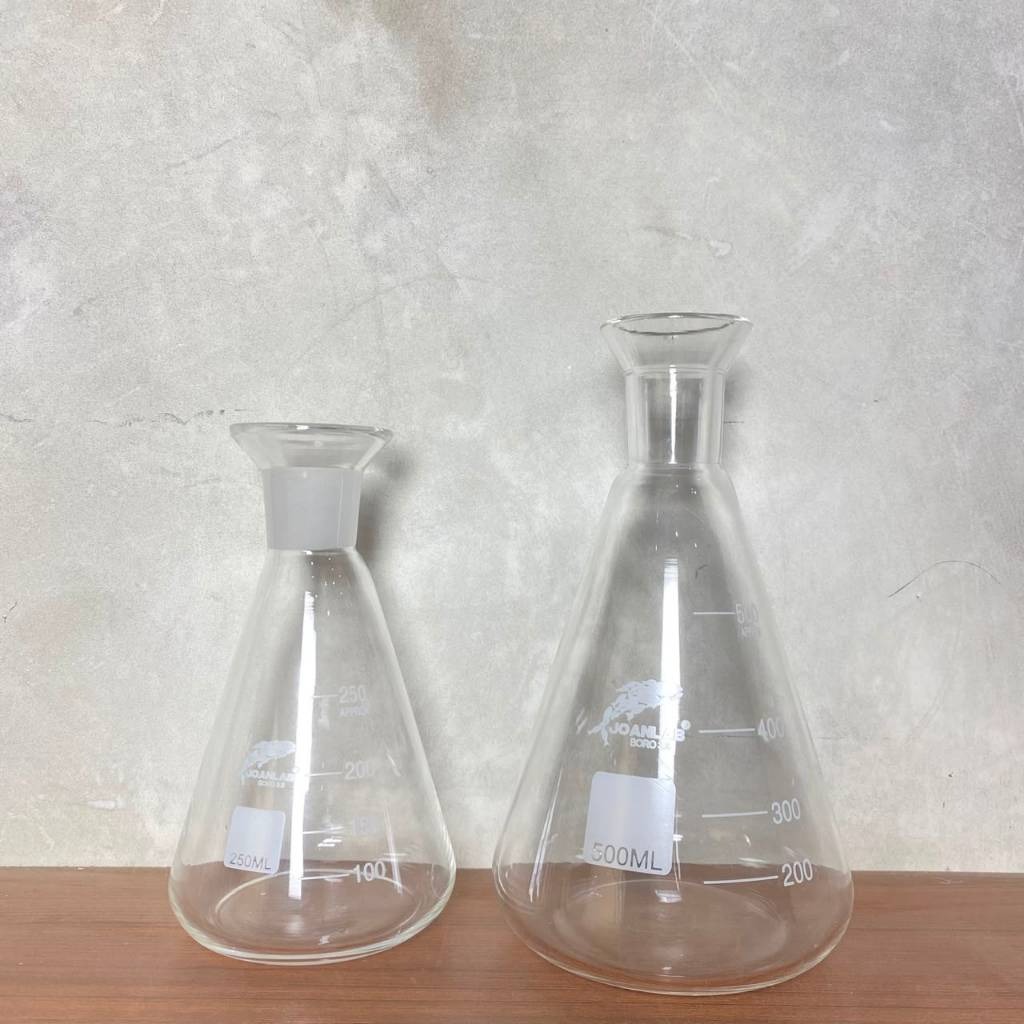 JOANLAB Iodine Flask Labu Iodium dengan Glass Stopper 250 ml