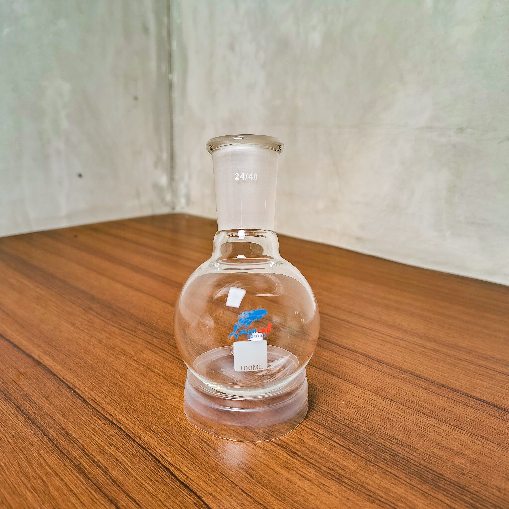 JOANLAB Labu Didih Boiling Flask Round Bottom Single Neck 24/40 100 ml