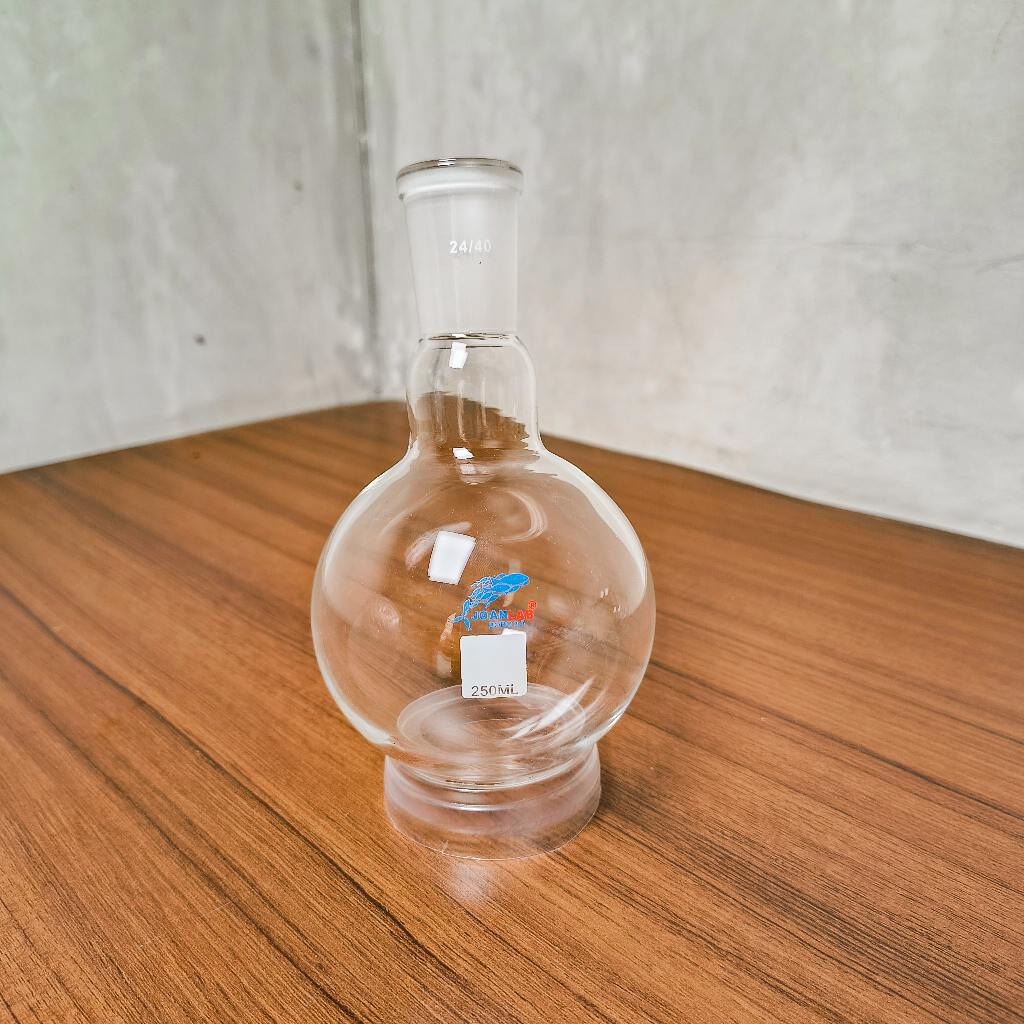JOANLAB Labu Didih Boiling Flask Round Bottom Single Neck 24/40 250 ml