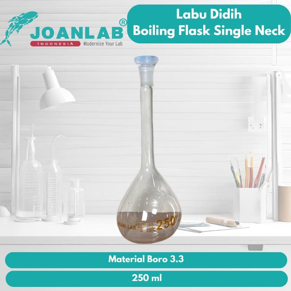 JOANLAB Labu Ukur Volumetric Flask Boro 3.3 250 ml