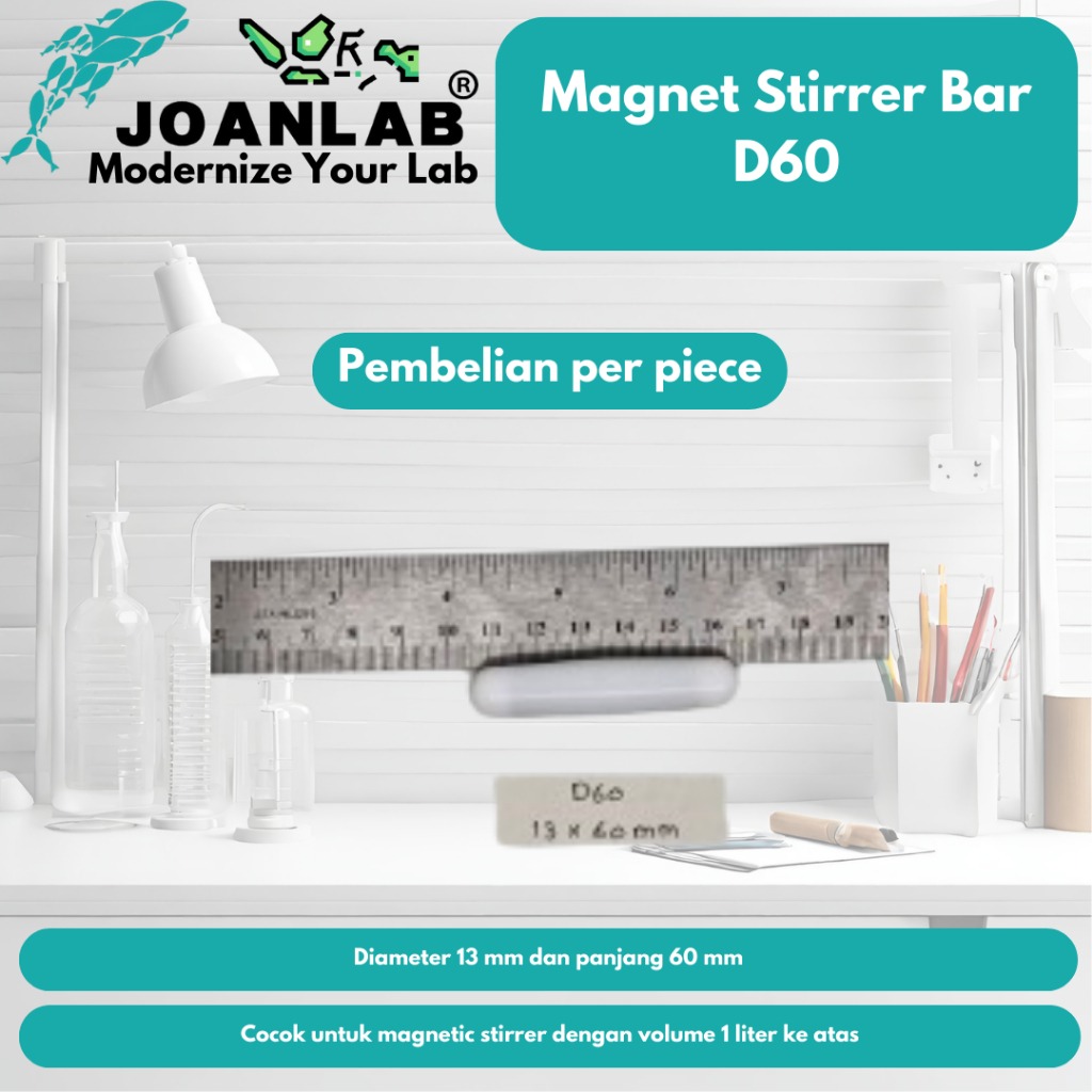 JOANLAB Magnet Stir Bar Pengaduk Magnet D40 Panjang 40 mm