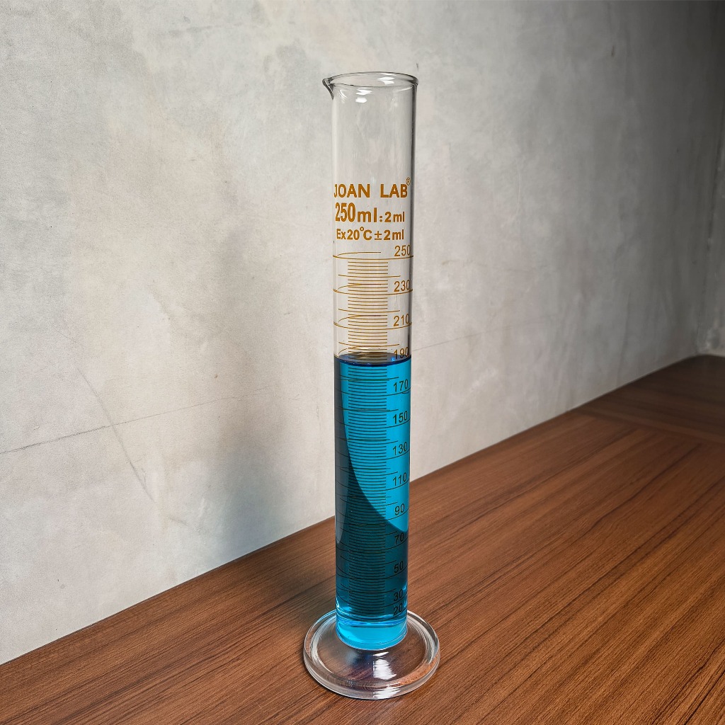 JOANLAB Measuring Cylinder Gelas Ukur Kimia Silinder Boro 3.3 250 ml