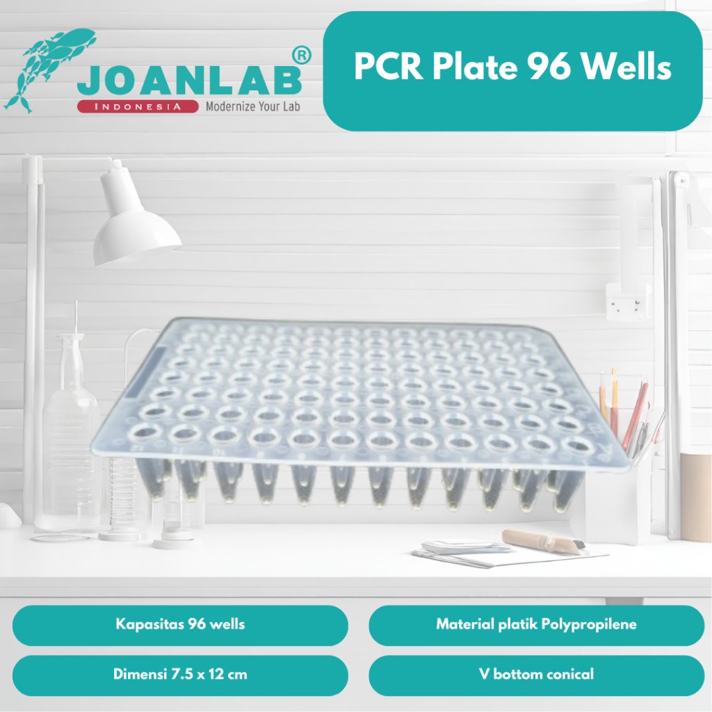 JOANLAB PCR Plate 96 Wells V Bottom Polypropylene