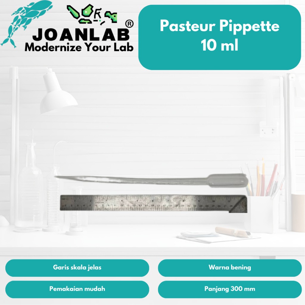 JOANLAB Pasteur Pipette Pipet Tetes Plastik 2 ml