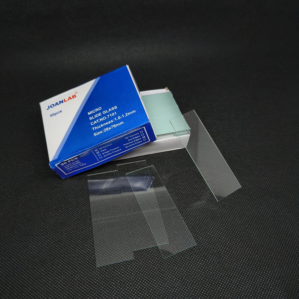 JOANLAB Slide Glass Objek Kaca Mikroskop 26 x 76 mm isi 50 Pcs