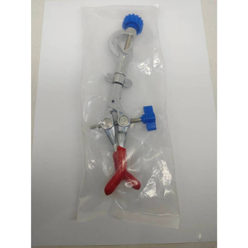 JOANLAB Three Prong Clamp Klem Tiga Jari Bukaan 25 mm Ukuran Kecil