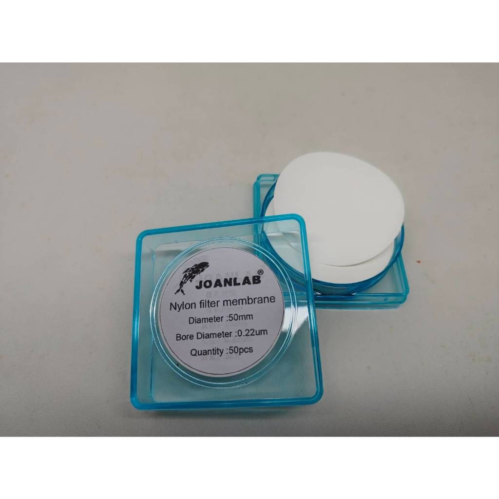 JOANLAB Filter Membrane Nylon Diameter 50 mm Pore 0.45 mikrometer isi 50 Lembar