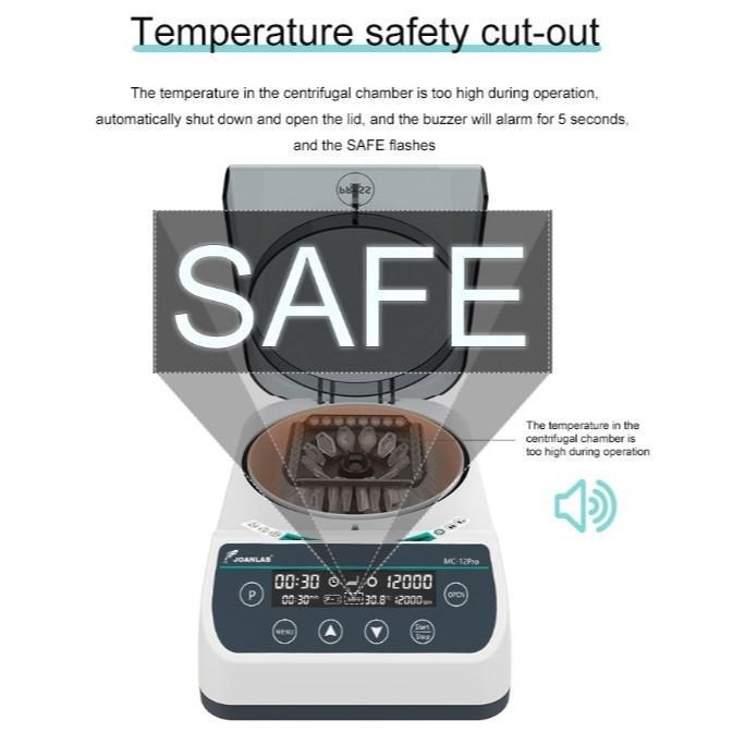 JOANLAB High Speed Centrifuge Mesin Sentrifugal Kecepatan Tinggi 10000 RPM MC10PRO
