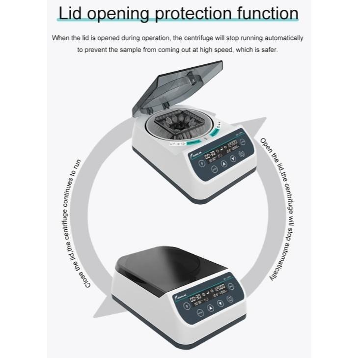 JOANLAB High Speed Centrifuge Mesin Sentrifugal Kecepatan Tinggi 10000 RPM MC10PRO
