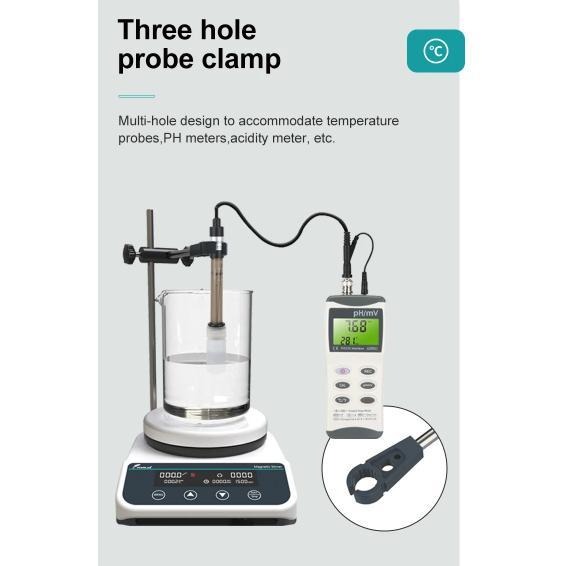 JOANLAB Heating Magnetic Stirrer Digital Display Thermostatic 2L 310C Plate Pemanas HS6PRO
