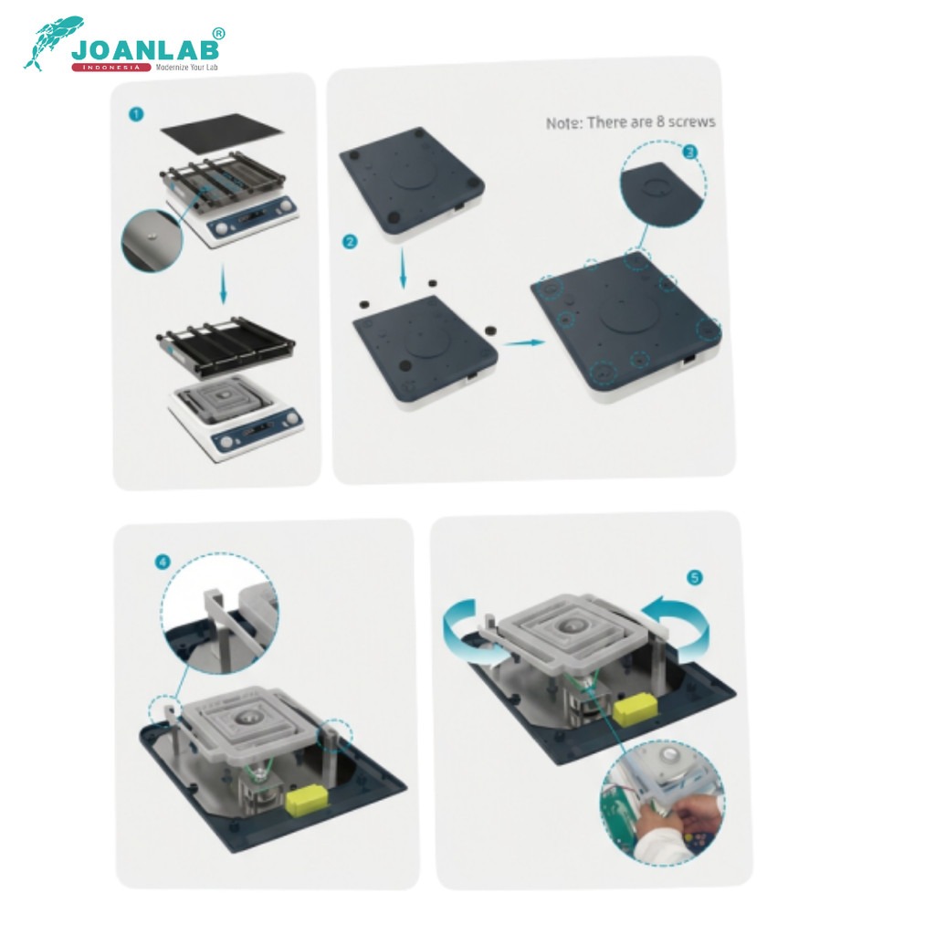 JOANLAB Orbital Shaker Erlenmeyer Rotator Brushless Motor Laboratorium Industrial Cable Extension Panel OSF-20PRO