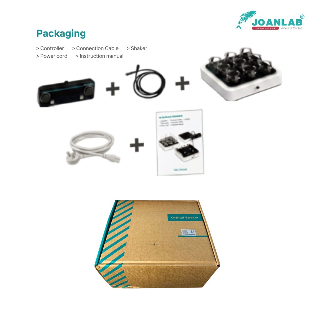 JOANLAB Orbital Shaker Erlenmeyer Rotator Brushless Motor Laboratorium Industrial Cable Extension Panel OSF-20PRO
